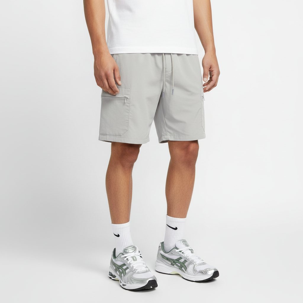 Cargo shorts side angle